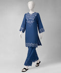 J. Original 50% Off – Blue Embroidered Cambric Unstitched 2Pc
