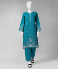 J. Original 50% Off – Teal Embroidered Cambric Unstitched 2Pc