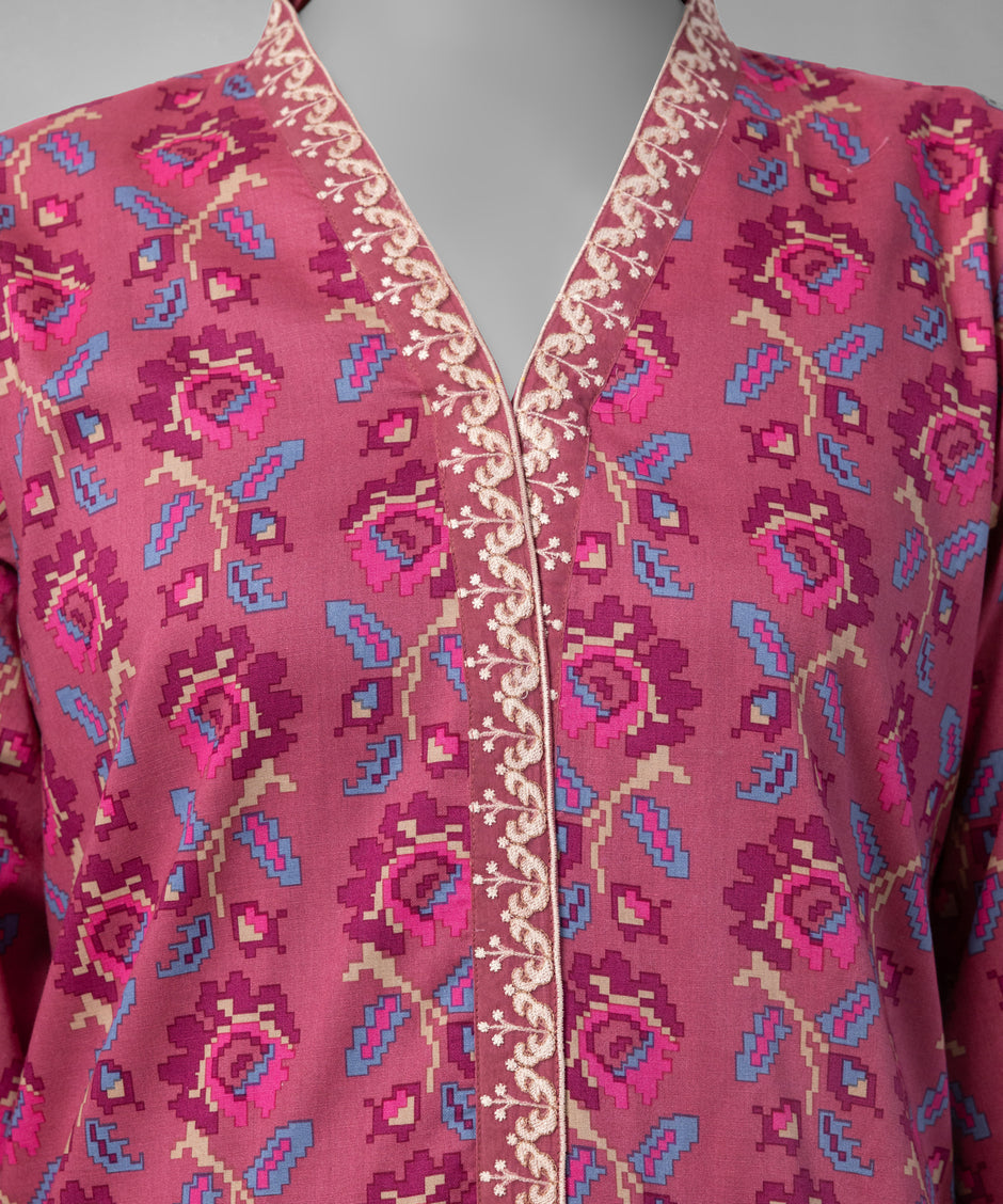 J. Original 70% Off – Blue Embroidered Cambric Unstitched 3Pc