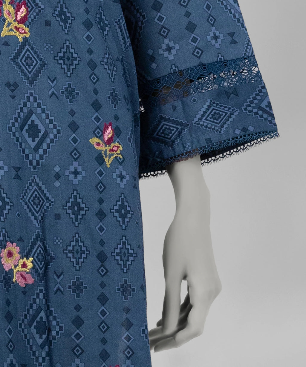 J. Original 70% Off – Blue Embroidered Cambric Unstitched 3Pc