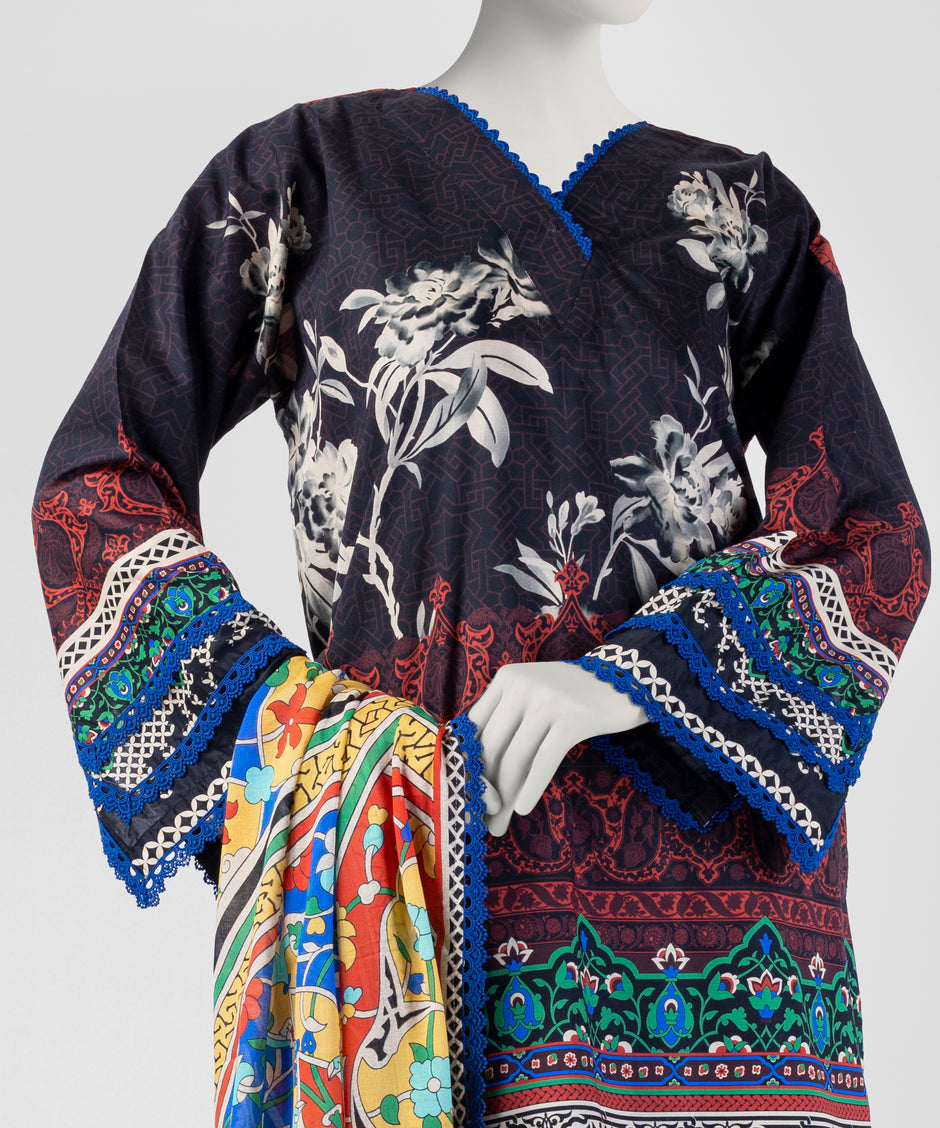 J. Original 50% Off – Multicolor Unstitched 3Pc