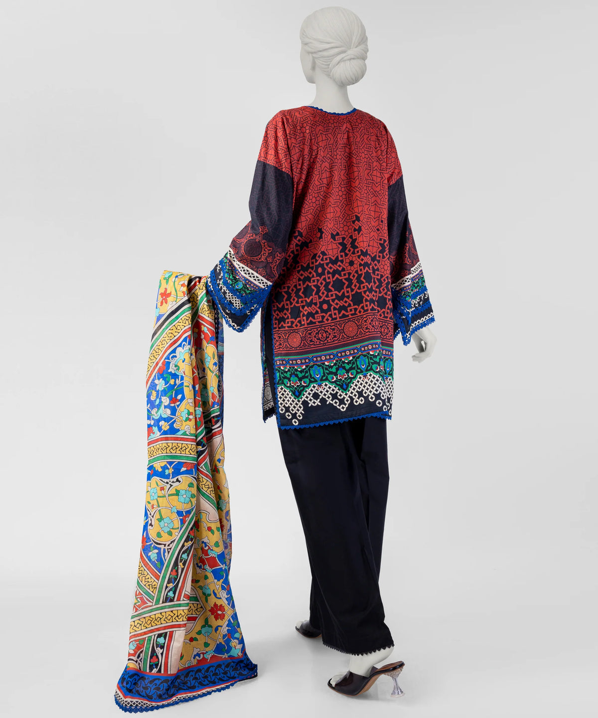 J. Original 50% Off – Multicolor Unstitched 3Pc