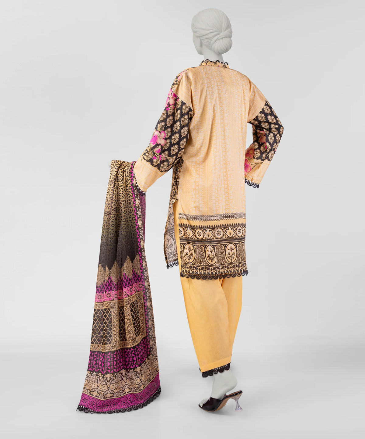 J. Original 50% Off – Multicolor Unstitched 3Pc