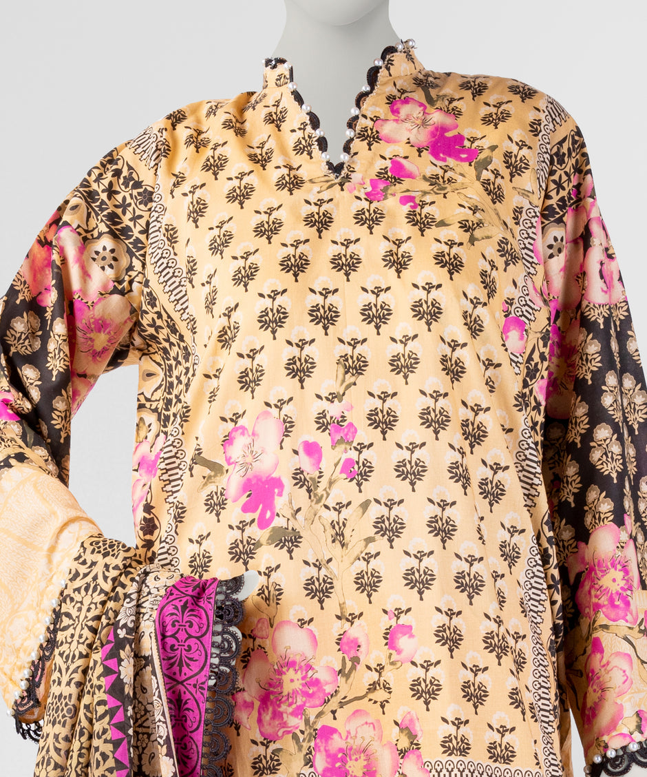 J. Original 50% Off – Multicolor Unstitched 3Pc